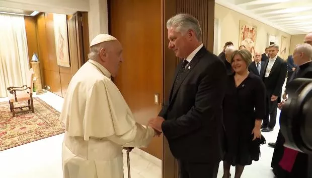 El papa Francisco a Díaz-Canel: “Me encanta que haya venido