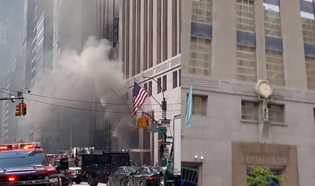 Incendio sin víctimas en la tienda de lujo Tiffany's de la Quinta Avenida de Nueva York