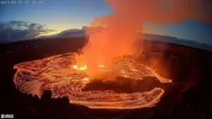 Entra en erupción el volcán Kilauea en Hawái