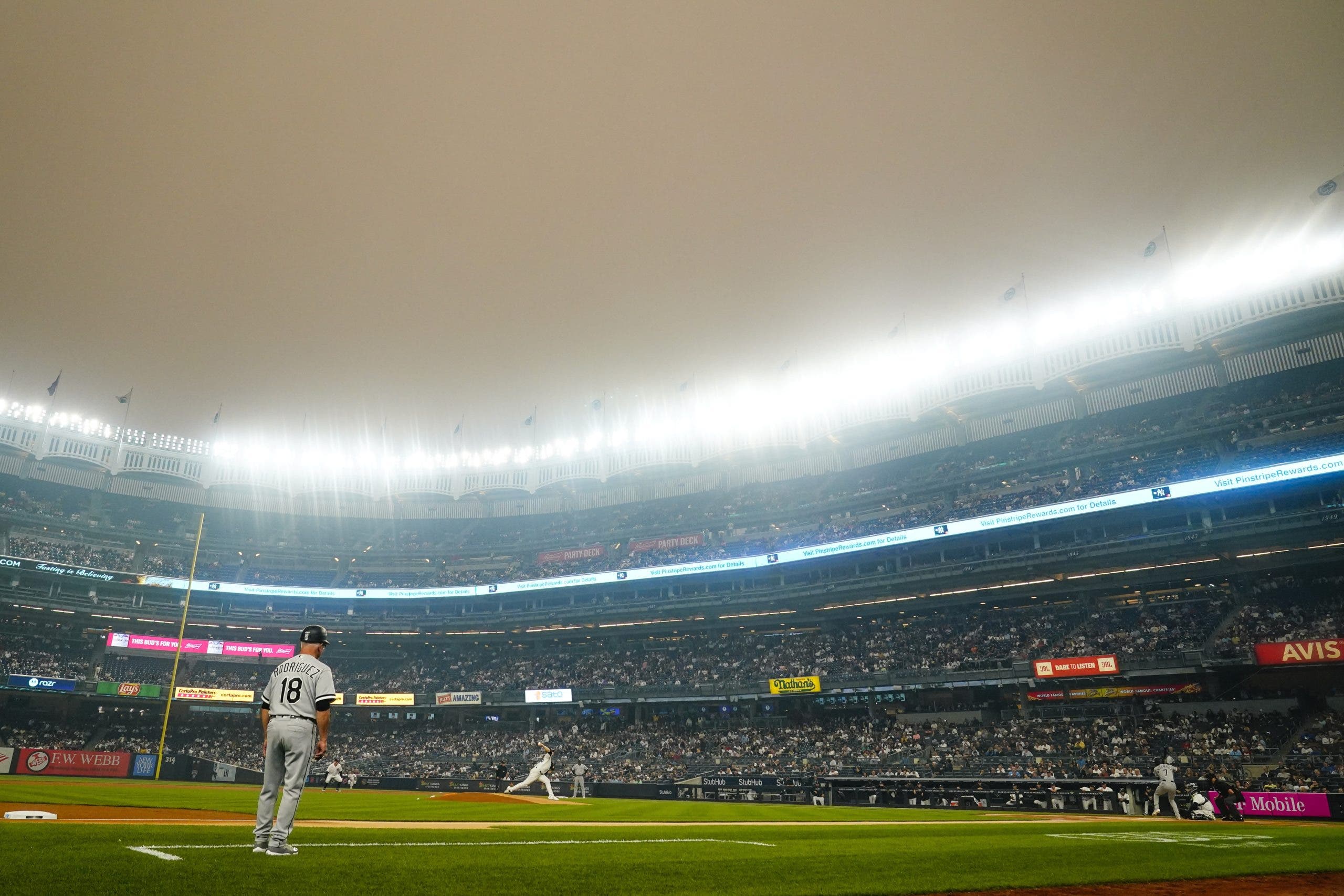 MLB suspende el juego Yanquis-Medias Blancas por mala calidad del aire en Nueva York