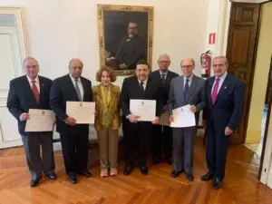 Cinco académicos dominicanos investidos en la Real Academia de la Historia de España