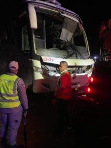 Intrant impone 200 mil pesos de multa a empresa de transporte involucrada accidente en la Autopista Duarte