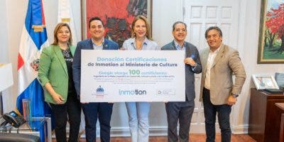 Ministerio de Cultura recibe donación de 100 certificaciones por Google e Inmotion