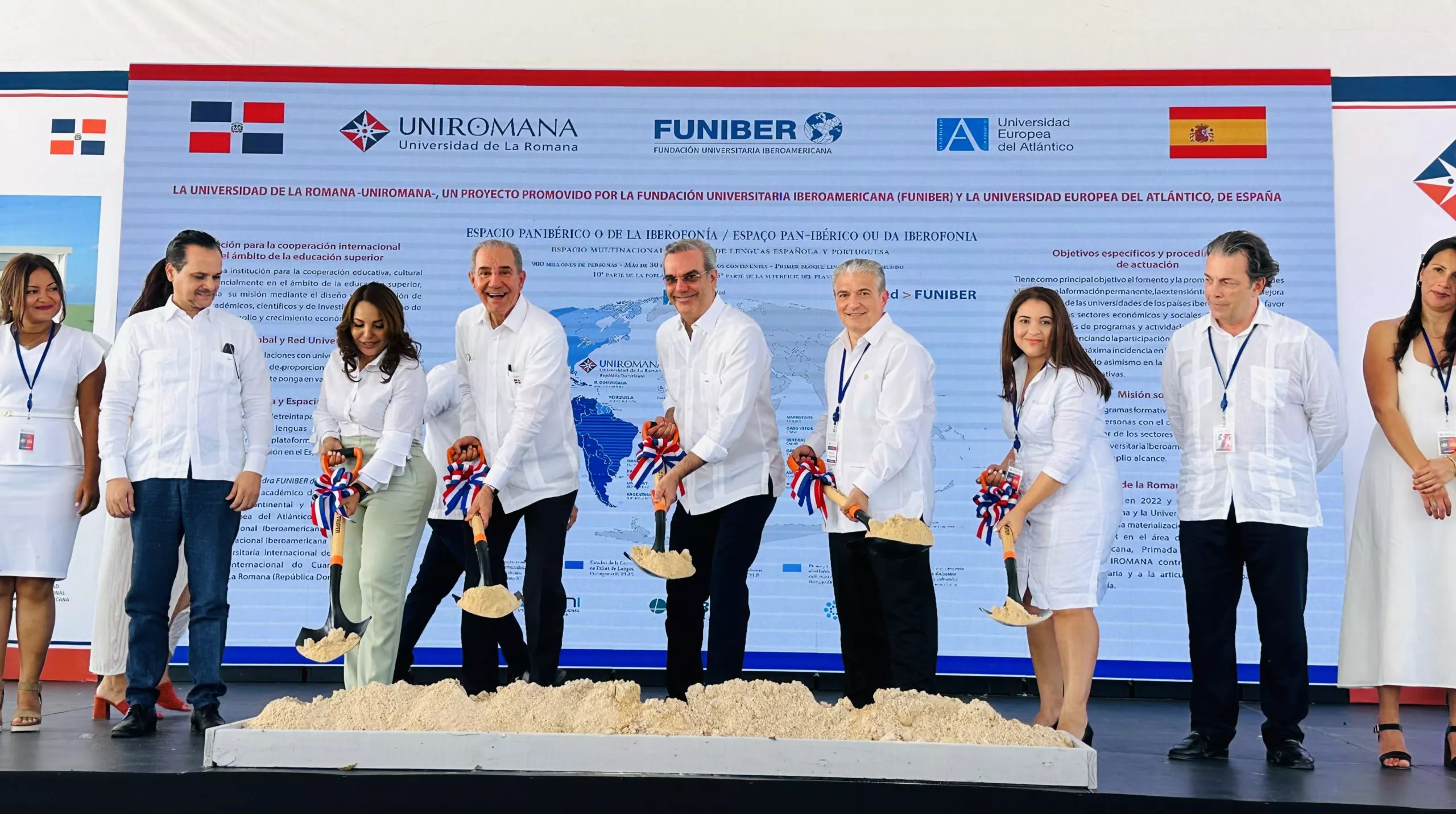 Abinader deja inaugurados los trabajos de construcción de Universidad UNIROMANA