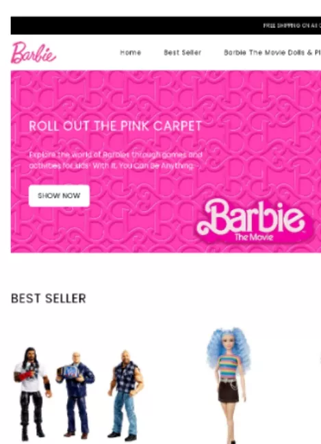 Estafas rosas para  fanáticos de Barbie