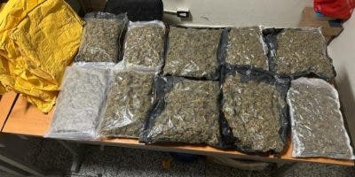 DNCD ocupa en el AILA 10 paquetes de marihuana