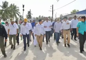 Presidente Abinader realiza visita a la Isla Saona, donde se realiza inversión por 600 millones en obras sociales