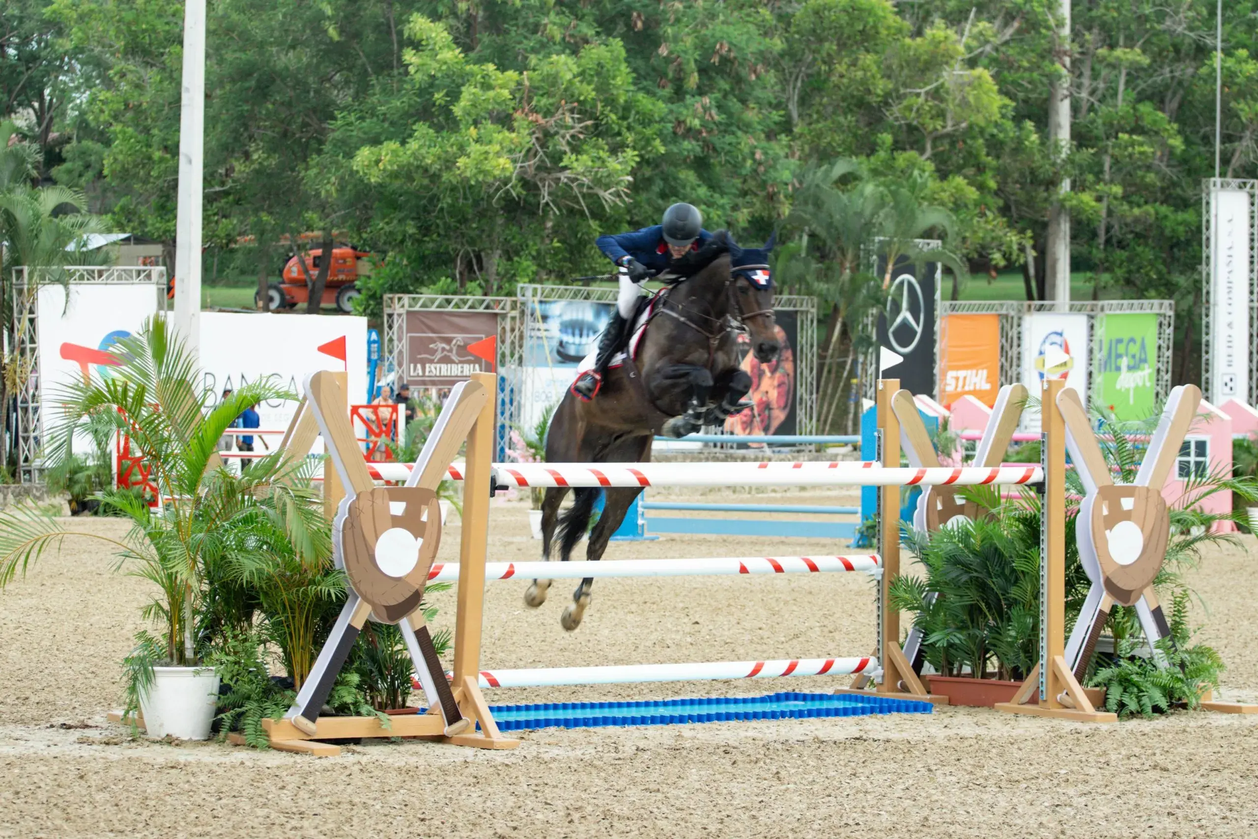 Gabriela Brugal se lleva el  bronce  salto ecuestre