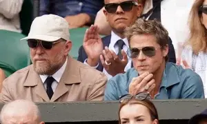 La presencia de Brad Pitt en la final de Wimbledon revolucionó las redes sociales