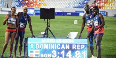República Dominicana gana con facilidad medalla de oro en el relevo mixto