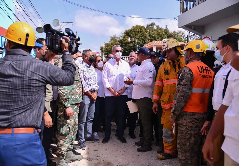 El discurso de Luis Abinader fue suspendido