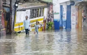 Barahona, SC y GSD las zonas más afectadas por las lluvias dejadas por Franklin