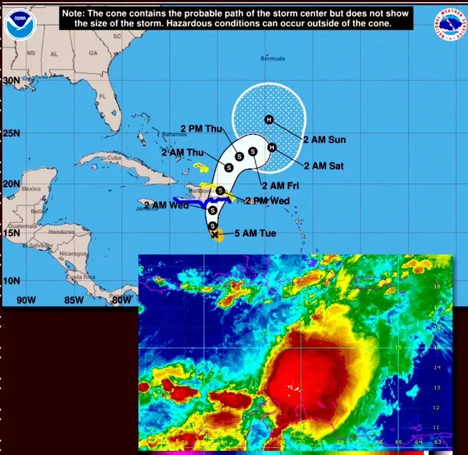 Tormenta Franklin se desplaza a 5km/h; Se esperan grandes acumulados de lluvias