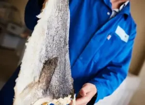 Bacalao noruego es criado de una manera natural