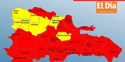 24 provincias en alerta roja y ocho en amarilla por tormenta Franklin