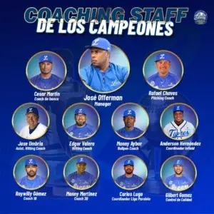 Licey presenta su staff de coaches para próxima temporada