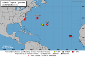 La tormenta tropical José se suma a un escenario activo en la cuenca atlántica