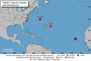 La tormenta tropical José se suma a un escenario activo en la cuenca atlántica