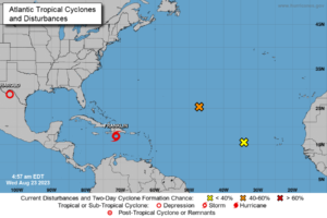 Tormenta Franklin aumenta sus vientos y velocidad de traslación