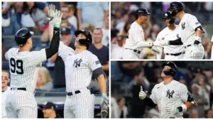 Judge conecta tres jonrones y Yankees evitan derrota