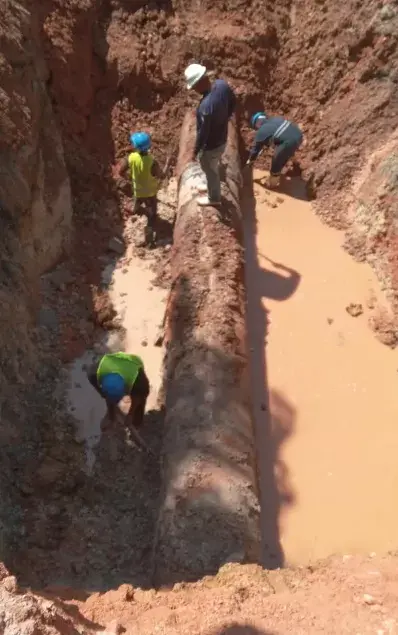 CAASD rehabilita línea para servicio agua en Arroyo Hondo