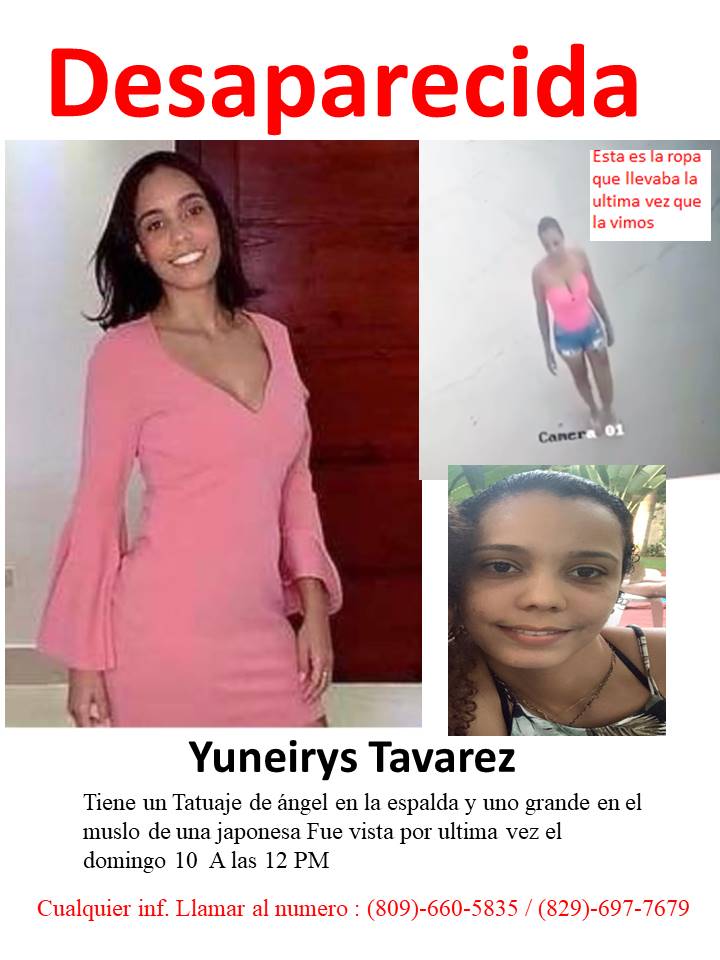 Reportan como desaparecida a Nilva Yuneiry Tavarez