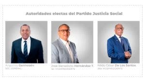 Partido Justicia Social establece su liderazgo con un Secretario General y dos Vicepresidentes