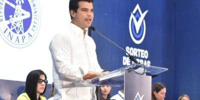 El INAPA realiza sorteo obras por RD$620 millones