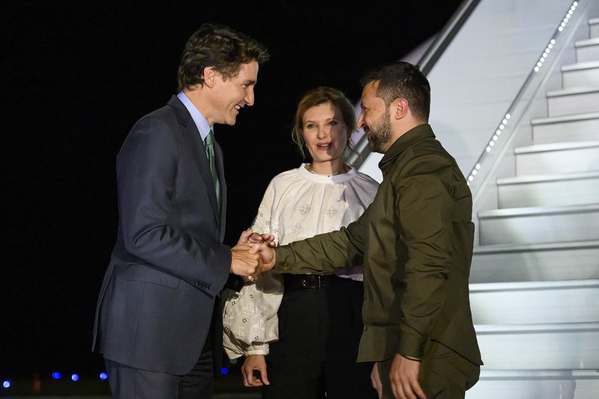Zelenski llega a Canadá procedente de Washington y es recibido por Trudeau