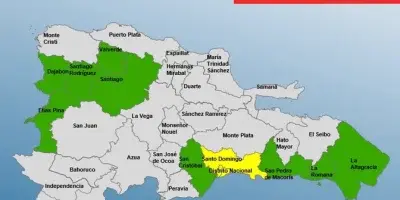 COE coloca 2 provincias en alerta amarilla y 9 en verde por lluvias