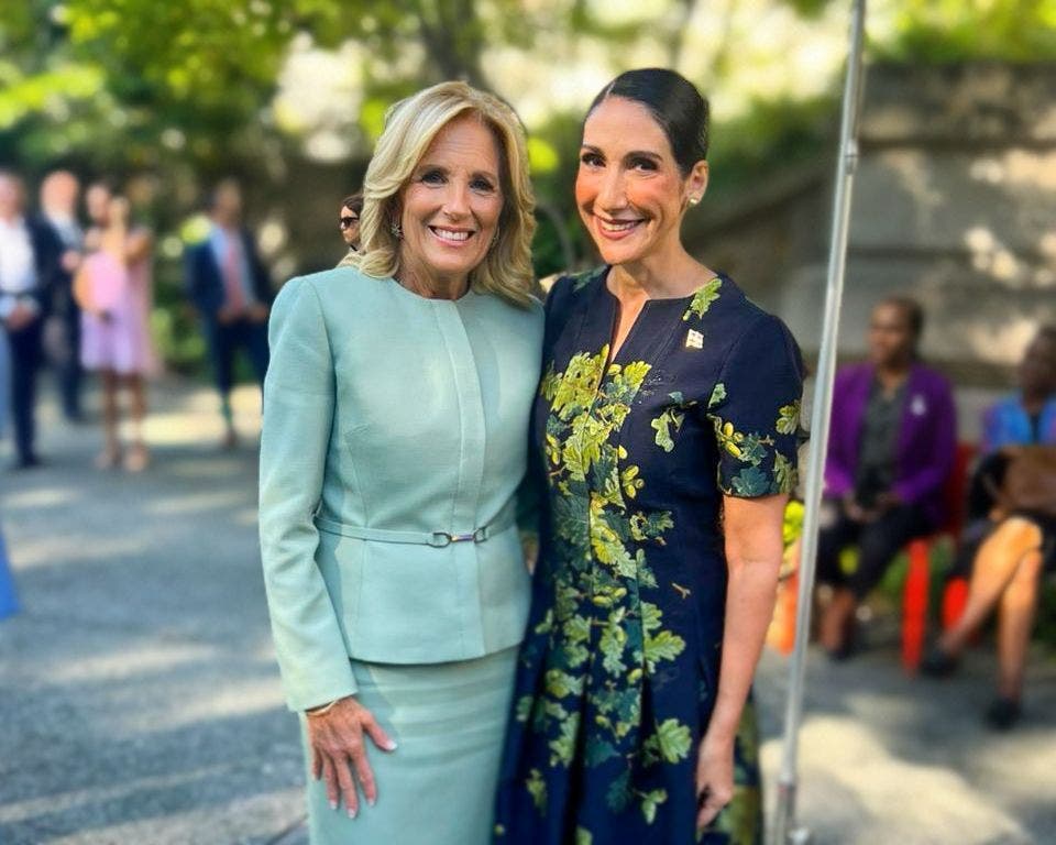 Primera dama Raquel Arbaje se reúne con su homóloga de Estados Unidos Jill Biden