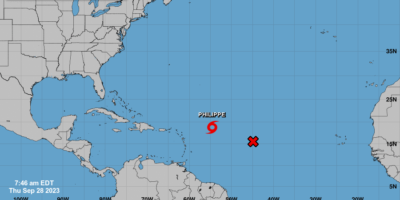 Tormenta tropical Philippe se fortalece y se prevé alcance a Puerto Rico
