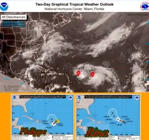 De no presentar cambios significativos, Philippe y Rina no representarán peligro para RD