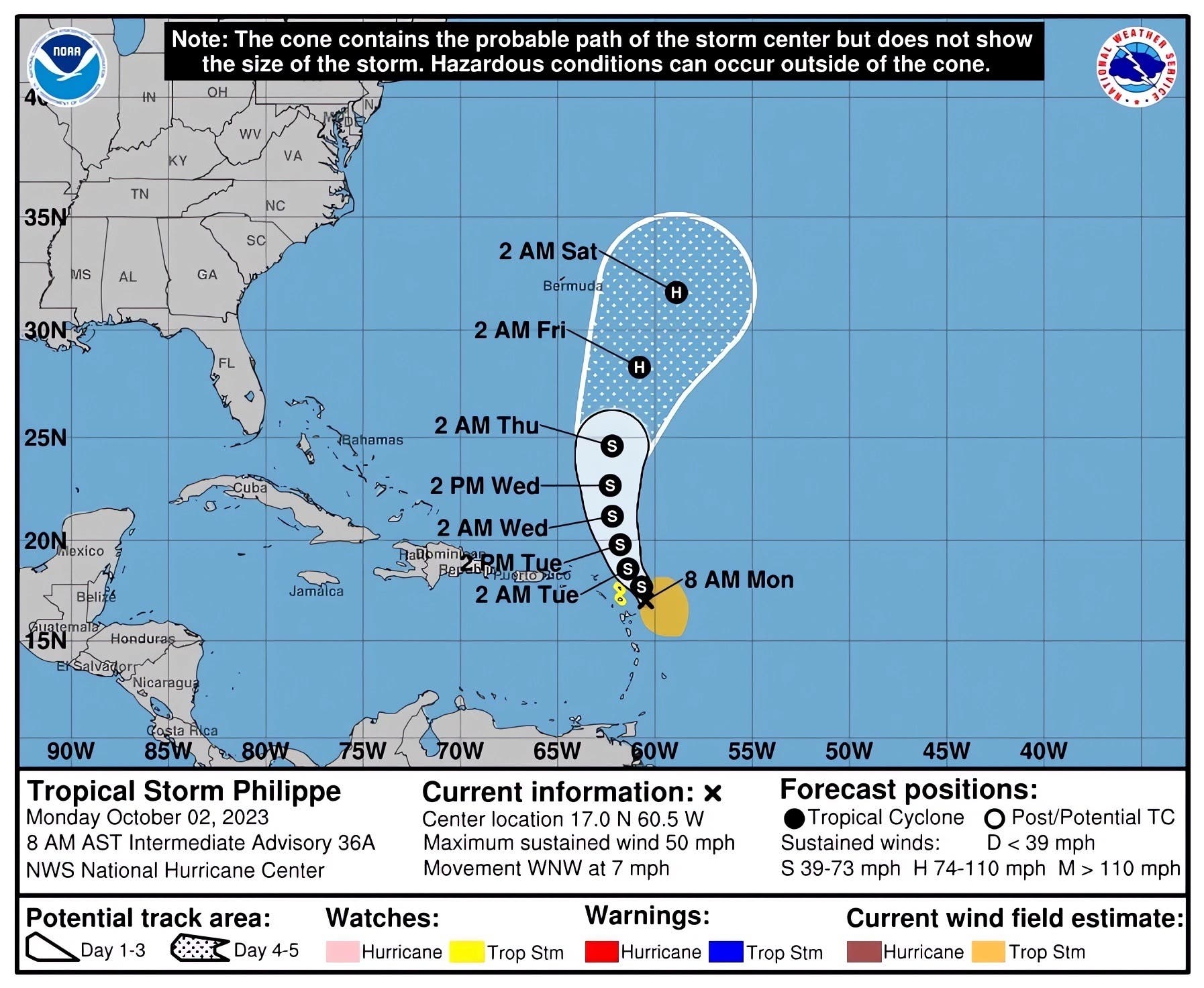 Philippe causará inundaciones en noreste del Caribe y puede intensificarse hasta huracán