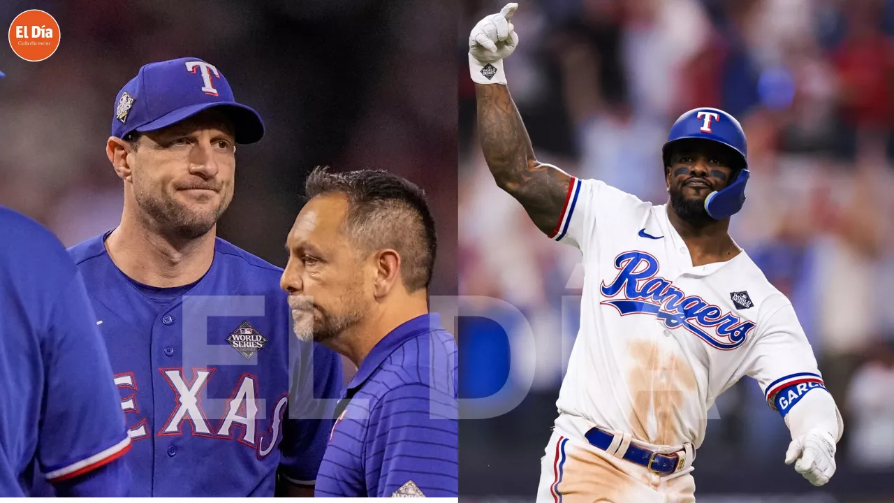 Adolis García y Max Scherzer se perderán el resto de la Serie Mundial por lesiones