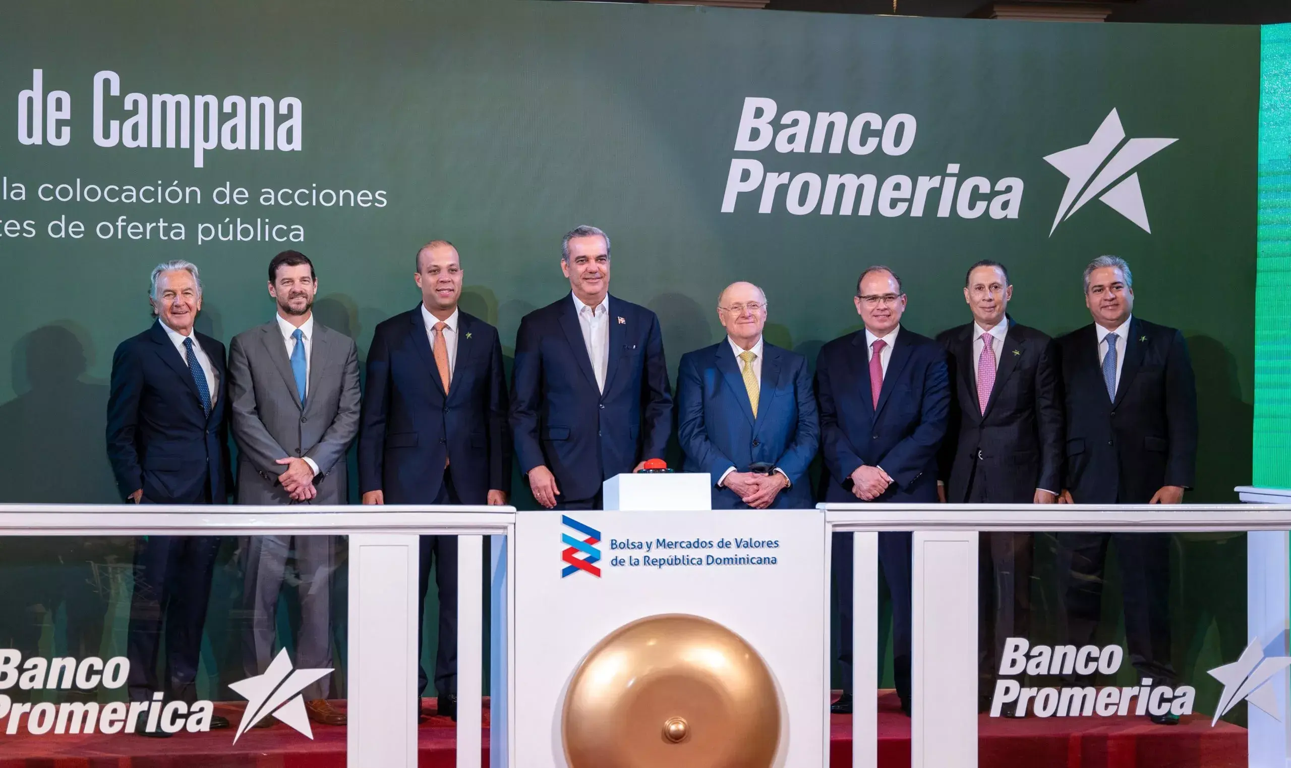 Abinader oficializa la apertura de colocación de la primera oferta pública de acciones preferentes de Banco Promerica