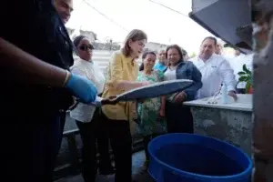 Vicepresidenta Raquel Peña y Roberto Ángel encabezan jornada contra el dengue en Santo Domingo Oeste