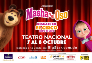 El Nuevo Show Oficial de Masha y el Oso “Rescate en el Circo”, al Teatro Nacional