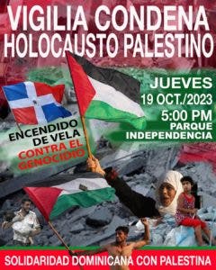 Convocan vigilia en solidaridad con Palestina