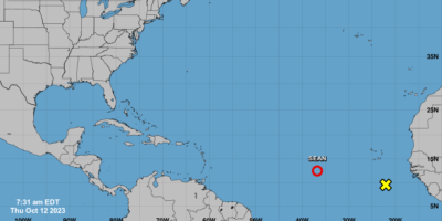 La tormenta Sean se degrada a depresión tropical en el sureste del Atlántico