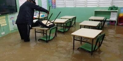 El MINERD dice reparan los daños en las escuelas