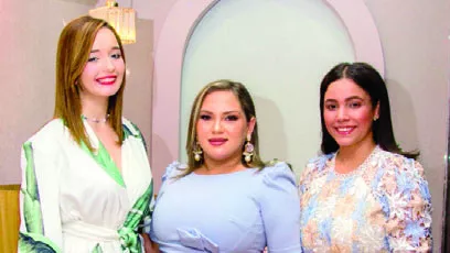 Ashley Franco,  Yerniliz Disla y Karla Durán.