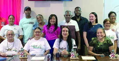Organizadores del evento, durante la rueda de prensa.