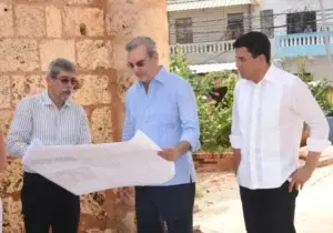 Abinader supervisa obras Ciudad Colonial