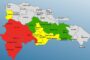 COE emite alerta roja para 7 provincias; hay 12  en verde y amarilla