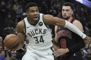 Antetokounmpo fuera en el partido de esta noche por distensión en la pantorrilla