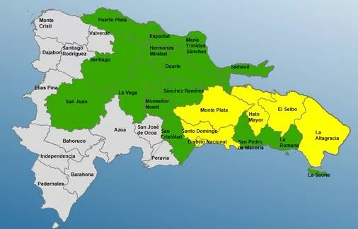 El COE mantiene 20 provincias en alerta por vaguada