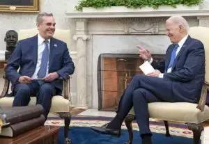 Los presidentes Joe Biden, de Estados Unidos y Luis Abinader de República Dominicana.