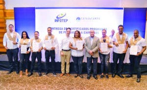 Infotep entrega certificados a 236 colaboradores