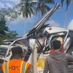 Accidente entre patana y camión en avenida Circunvalación deja una persona fallecida